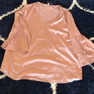 Rose & Olive pearl dark baby pink long sleeve 3x